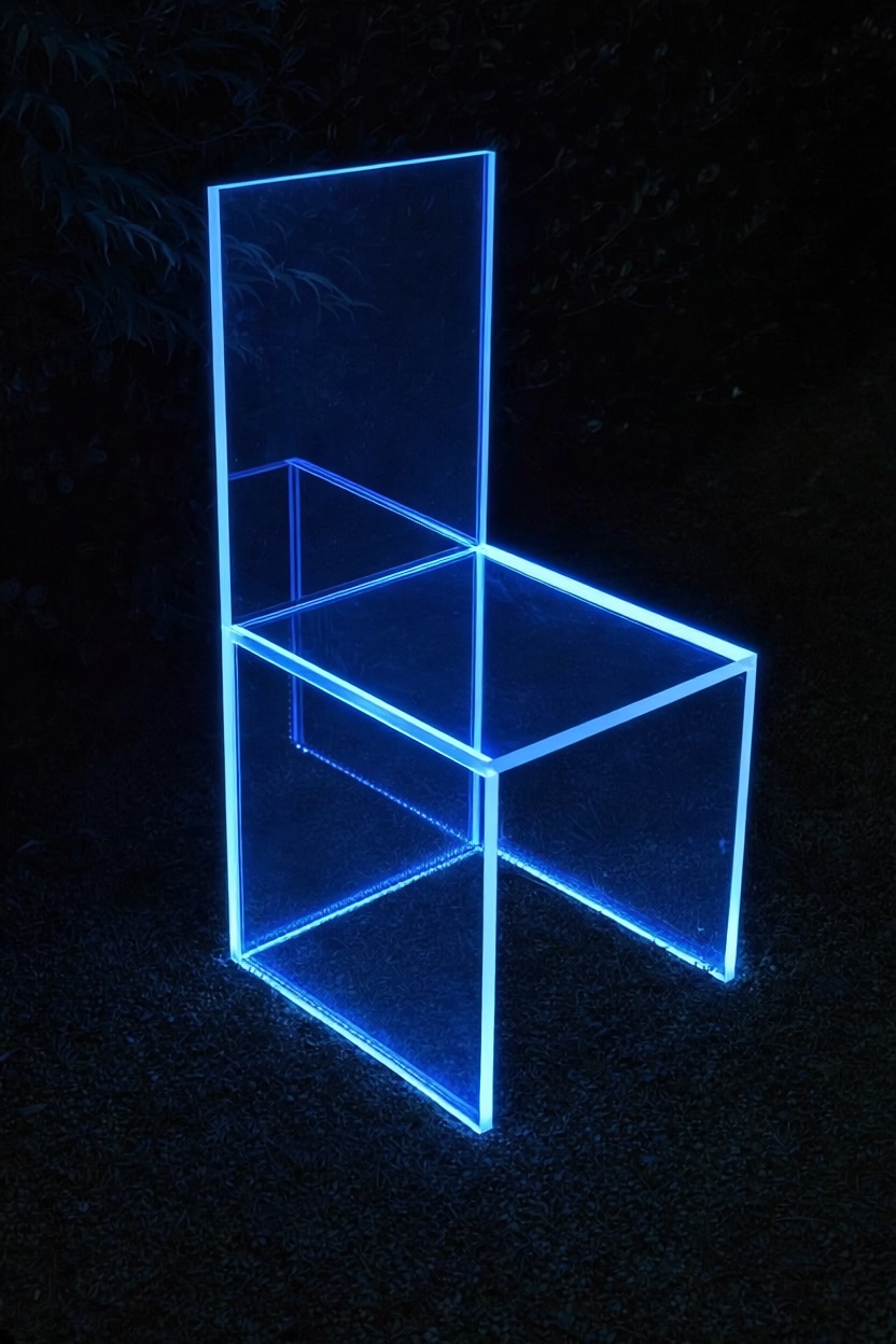 Mood Chair — illuminazione magenta